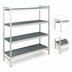 Thumbnail image #3 for Fermostock 4-Tier Stationary Modular Polymer Shelving Starter Unit, 52 Inch W x 18 Inch D x 71 Inch H