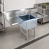 Thumbnail image #3 for John Boos B-Series Freestanding 1-Compartment Stainless Steel Sink with Left and Right Drainboards, 24 x 24 x 14 Bowl, 75-1/4 Inch Wide