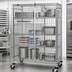 Thumbnail image #3 for Quantum Mobile Wire Security Cage, 60-Inch x 21-Inch x 69-Inch, Chrome Plated Finish