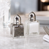 Thumbnail image #3 for American Metalcraft Petite Paneled Glass Single Salt/Pepper Shaker with Stainless Steel Top, 1/2 oz.