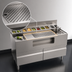 Thumbnail image #3 for Krowne Alchemy Series The Forty-Eight Lab 48-Inch Bar Ice Bin and Mise-En-Place Station with Cabinet Base