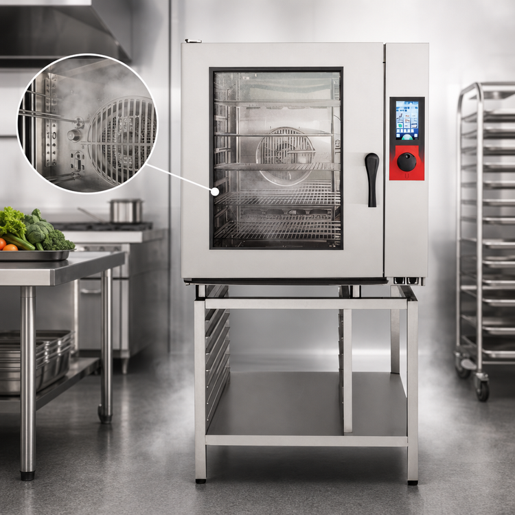 Product image #3 for Vulcan TCM Series TCM-102E-240 10-Level Full-Size Electric Boilerless Touch Combi Oven