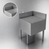 Thumbnail image #3 for Advance Tabco Left Side Corner Splash for SLD-2 Drainboards