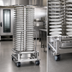 Thumbnail image #3 for RATIONAL Mobile Plate Rack Cart with Casters, 100 Plate Capacity for SCC 202/CMP 202 Series