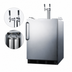 Thumbnail image #4 for Summit Commercial ADA-Compliant Counter-Height Dual-Tap Draft Beer Dispenser, 5.5 Cu. Ft., Built-In or Freestanding, Stainless Steel