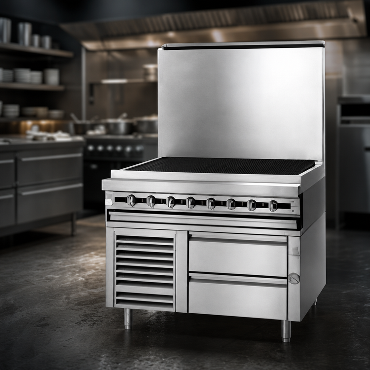 Product image #3 for Titan JMRH-18B 18" Modular Gas Charbroiler