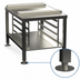 Thumbnail image #2 for Alto-Shaam Stainless Steel Equipment Stand with Seismic Feet, Lower Shelf, and Side Racks