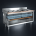 Thumbnail image #3 for La Rosa Refrigeration Electric Water Bath Hot Food Table, Two-Well Open Cabinet Base, 30 x 32 Inches