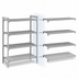 Thumbnail image #4 for Camshelving Premium 21 x 36 x 72 Inch 4-Shelf Vented and Solid Add-On Polymer Shelving Unit, Speckled Gray