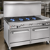 Thumbnail image #3 for Southbend Ultimate 60-Inch Gas Restaurant Range with 4 Open Burners, 36-Inch Thermostatic Griddle, Standard Oven, and Convection Oven