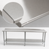 Thumbnail image #3 for Eagle Group Budget Series 120 Inch x 30 Inch Stainless Steel Work Table with 1-1/2 Inch Rear Up-Turn and Undershelf