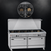 Thumbnail image #3 for Southbend Ultimate 60-Inch Gas Restaurant Range with 8 Open Burners and 2 Convection Ovens