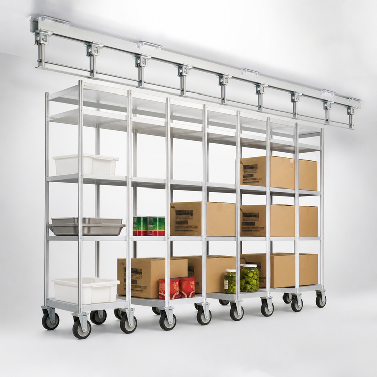 Product image #3 for Master Trak 14-Foot Overhead Track Kit for High-Density Storage Systems