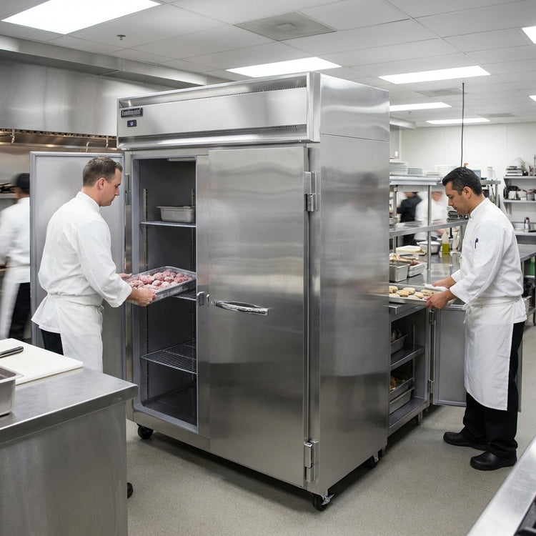 Product image #2 for Continental Refrigerator 2FENSSPT Extra-Wide Two-Section Pass-Thru Commercial Freezer