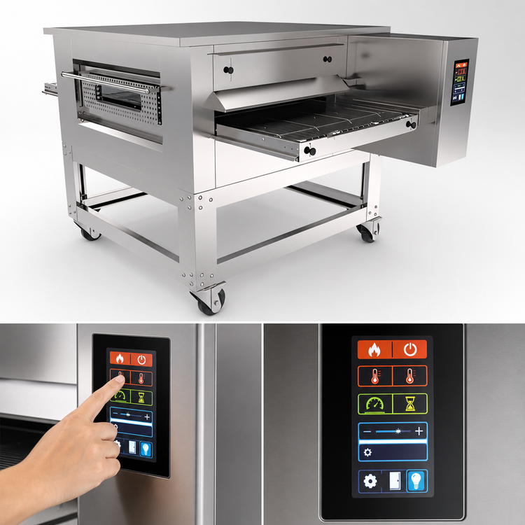 Product image #4 for Trento Single Deck Conveyor Pizza Oven with Touchscreen Controls