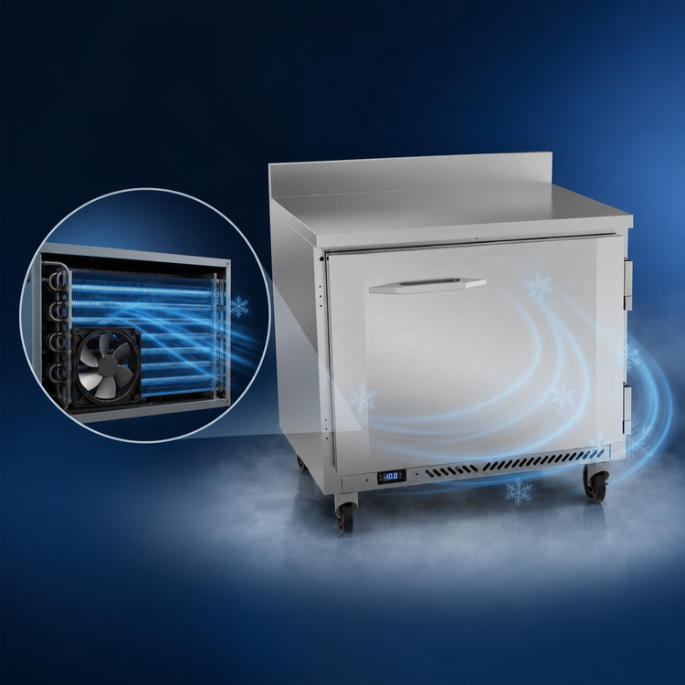 Product image #3 for Victory Refrigeration VWF36HC 36-Inch One-Section Worktop Freezer Counter