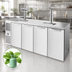 Thumbnail image #3 for True 92 Inch Four-Section Refrigerated Draft Bar Cooler with Stainless Steel Countertop and 2 Insulated Beer Columns