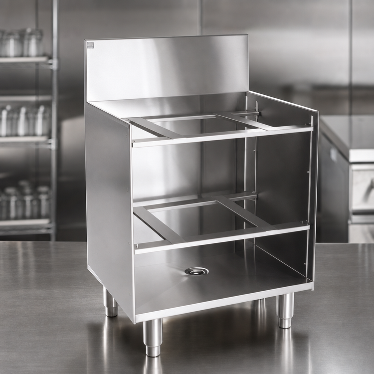 Product image #3 for Eagle Spec-Bar Open Top Underbar Glass Rack Storage Unit, 24"W x 19"D, 3-Rack Capacity