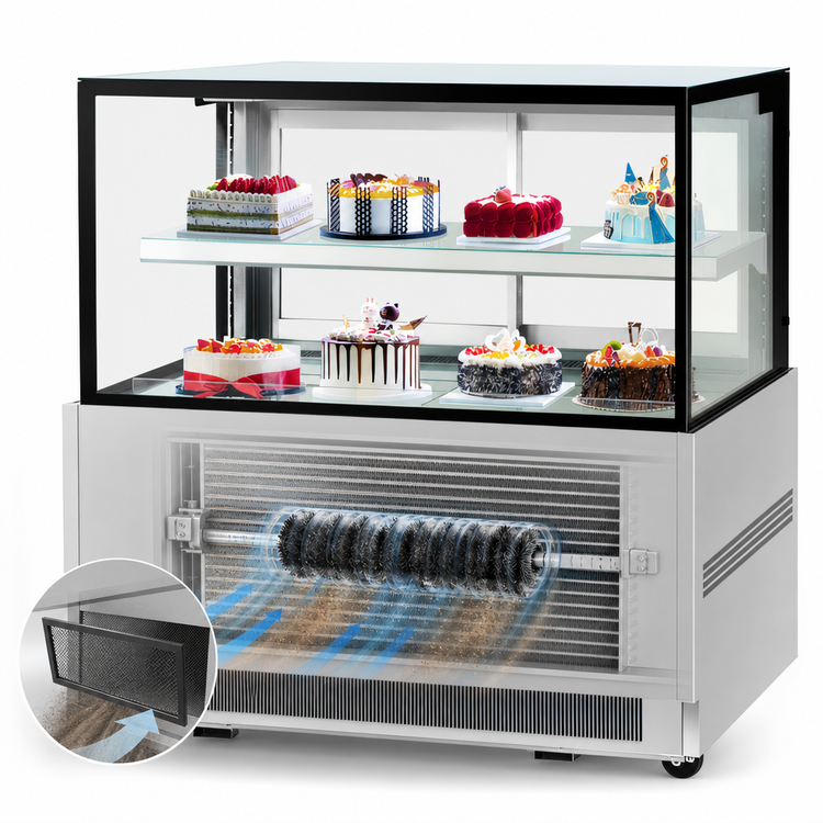 Product image #3 for Turbo Air TBP60-46NN-S Refrigerated Full-Service Bakery Display Case, 59-Inch Straight Glass, 15.7 Cu. Ft.