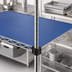 Thumbnail image #3 for Eagle Group QuadPlus Solid Blue Polymer Shelf Mat with Quad-Adjust Wire Frame, 54 x 21 Inches