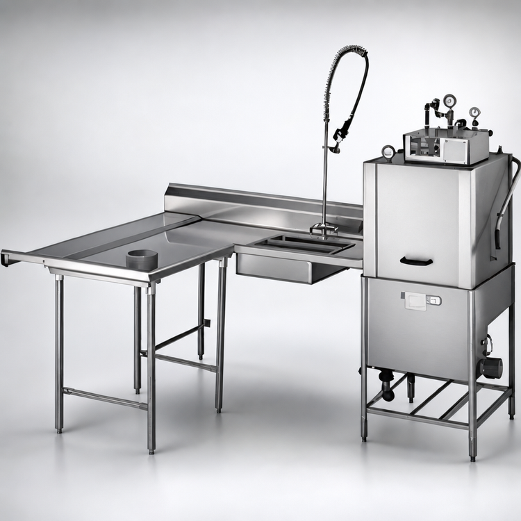 Product image #3 for Eagle Group Spec-Master SDTLR-84-14/3 Island Soiled Dishtable with Left Return
