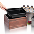 Thumbnail image #3 for Cal-Mil 10 x 12 x 6-1/2-Inch Copper-Colored Stainless Steel Ice Housing with Removable Polycarbonate Pan