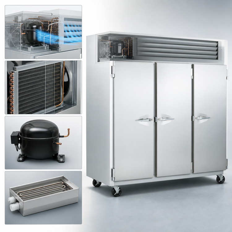 Product image #3 for Traulsen Dealer's Choice G-Series 3-Section Half-Height Solid Door Reach-In Freezer