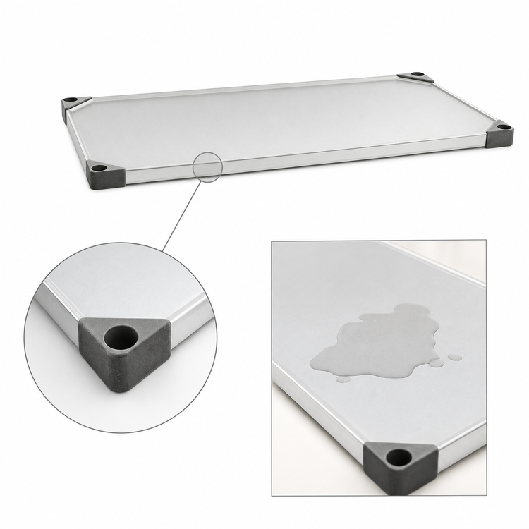 Product image #3 for Metro Super Erecta 54" x 18" Solid Galvanized Steel Shelf with Raised Ship's Edge