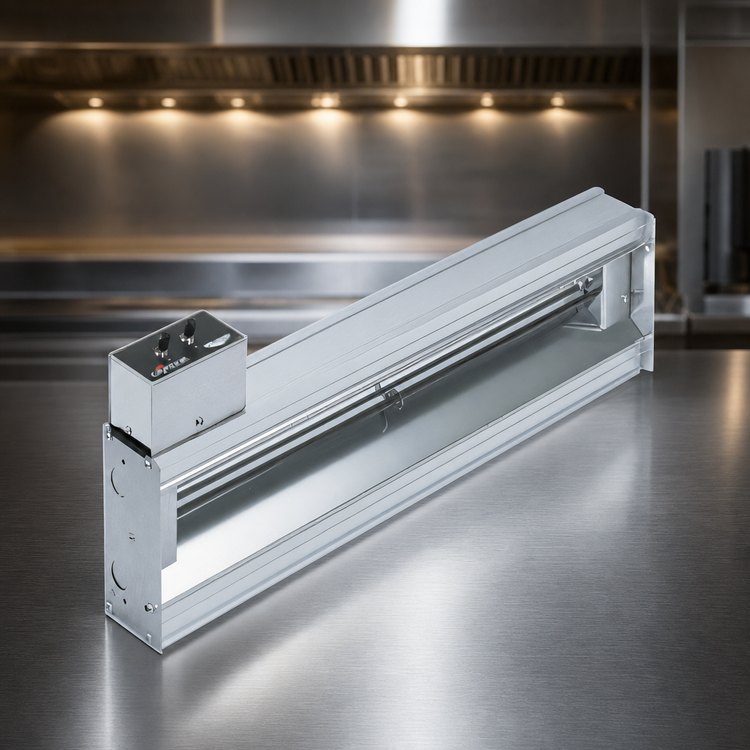 Product image #3 for Vollrath Cayenne 36-Inch Hard-Wired High-Wattage Strip Heat Lamp