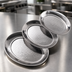 Thumbnail image #3 for American Metalcraft Hammered Oval Stainless Steel Serving Tray, 17-1/4 x 13-1/4 x 1-1/8 Inches