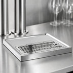 Thumbnail image #3 for Perlick Corporation 43840SS Surface-Mount Stainless Steel Platform Drip Tray Trough, 23-7/8" W x 16" D, No Holes