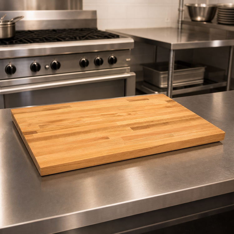 Product image #3 for John Boos Appalachian Red Oak Blended Edge Grain Kitchen Countertop, 18 x 25 x 1-1/2 Inch, Varnique Finish