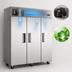 Thumbnail image #4 for Atosa MBF8003GR Three-Section Top-Mount Reach-In Freezer, 64.9 Cu. Ft., Stainless Steel