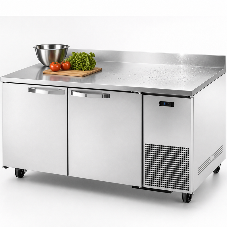 Product image #3 for True SPEC SERIES Deep Work Top Two-Section Worktop Refrigerator, 67-1/4 Inch Wide, Stainless Steel