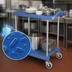 Thumbnail image #3 for Metro myCart Series 2-Shelf Polymer Utility Cart with Microban, Blue, 18-5/16 x 31-1/2 x 35-1/2 Inches