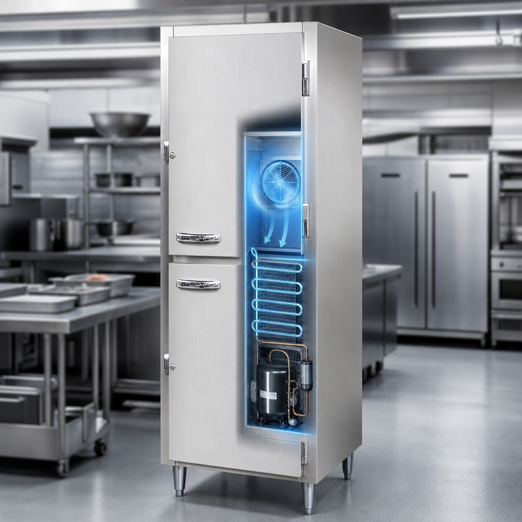 Product image #3 for Continental Refrigerator D1FNSAHD Designer Line 1-Section Shallow Depth Half-Door Reach-In Freezer
