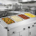 Thumbnail image #2 for Dinex ServeXpress DXPDME4PTSBH Mobile Electric Hot Food Counter with 4 Sealed Wells