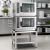 Thumbnail image #3 for RATIONAL Combi-Duo XS Stationary Oven Stand for XS on XS, Stainless Steel Open Base