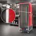Thumbnail image #3 for Metro C5 3 Series Full-Height Mobile Moisture Heated Holding and Proofing Cabinet with Insulation Armour, Red, 120V