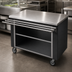 Thumbnail image #3 for Randell RANFG ST-7S 86-Inch Mobile Fiberglass Utility Worktop Serving Station with Open Storage