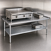 Thumbnail image #3 for Eagle Group 72-3/8-Inch Griddle/Equipment Stand with Stainless Steel Top and Galvanized Undershelf