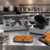 Thumbnail image #3 for Silverstone Dual Round Countertop Commercial Waffle Baker with Digital Controls, 240V