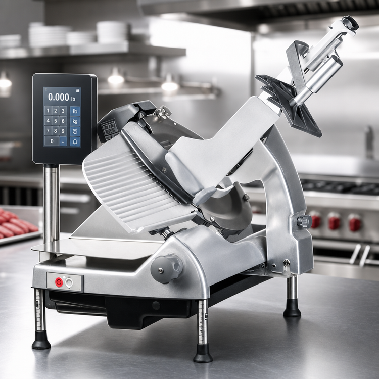 Product image #3 for Hobart HS6-1PS Heavy-Duty Manual Portion Scale Slicer with 13-Inch CleanCut Knife and Integrated 10 Lb. Scale
