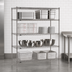 Thumbnail image #3 for Metro Super Erecta 60-Inch x 18-Inch x 63-Inch Stationary Starter Wire Shelving Unit, 4 Shelves