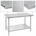 Thumbnail image #3 for Advance Tabco SAG-364 Commercial Stainless Steel Work Table with Adjustable Undershelf, 48