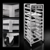 Thumbnail image #3 for Channel Manufacturing UR-12 Mobile All-Welded Aluminum Universal Rack, 12 Pan Capacity, 5-Inch Centers