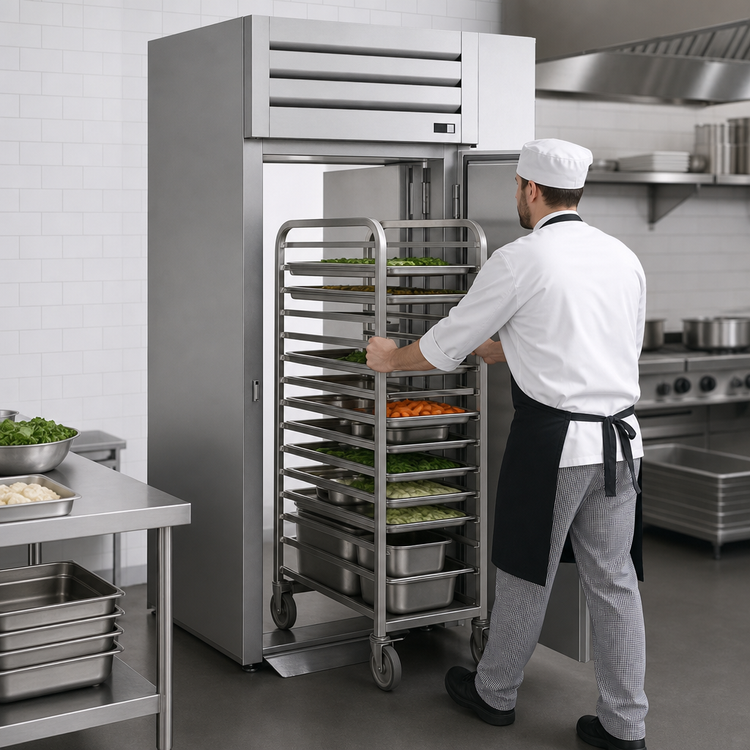 Product image #3 for True SPEC SERIES One-Section Roll-Thru Refrigerator with Stainless Steel Front and Rear Doors