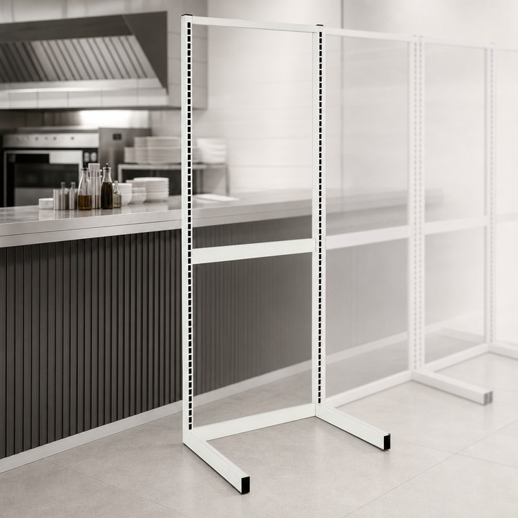 Product image #3 for Quantum Single-Sided Partition Wall Starter Unit Kit, 18 x 26 x 70 Inches, White