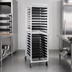Thumbnail image #3 for New Age Full-Height Open-Sided Aluminum Bun Pan Rack for 18 x 26 Inch Sheet Pans, End Loading, 20-Pan Capacity