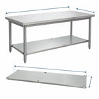 Thumbnail image #3 for Advance Tabco UG-30-120 Galvanized Undershelf for 120 in. W x 30 in. D Work Tables, 114 in. W x 24 in. D, 450 lb. Distributed Load
